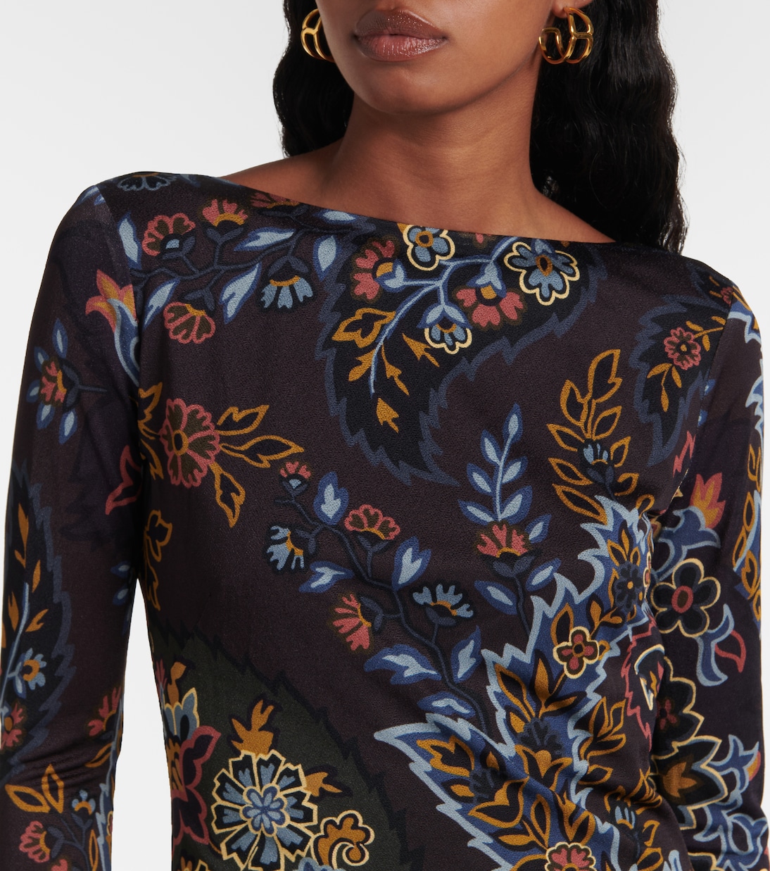 Abito lungo con stampa floreale | Etro