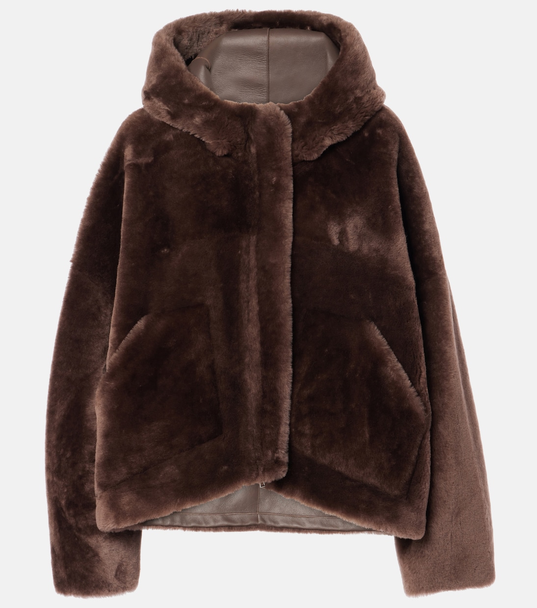 Chaqueta cropped de borrego | Blancha