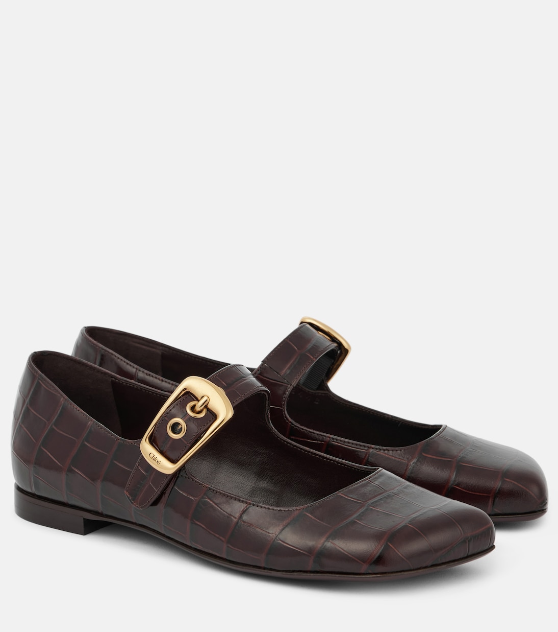 Mary-Jane-Ballerinas Polly aus Leder | Chloé
