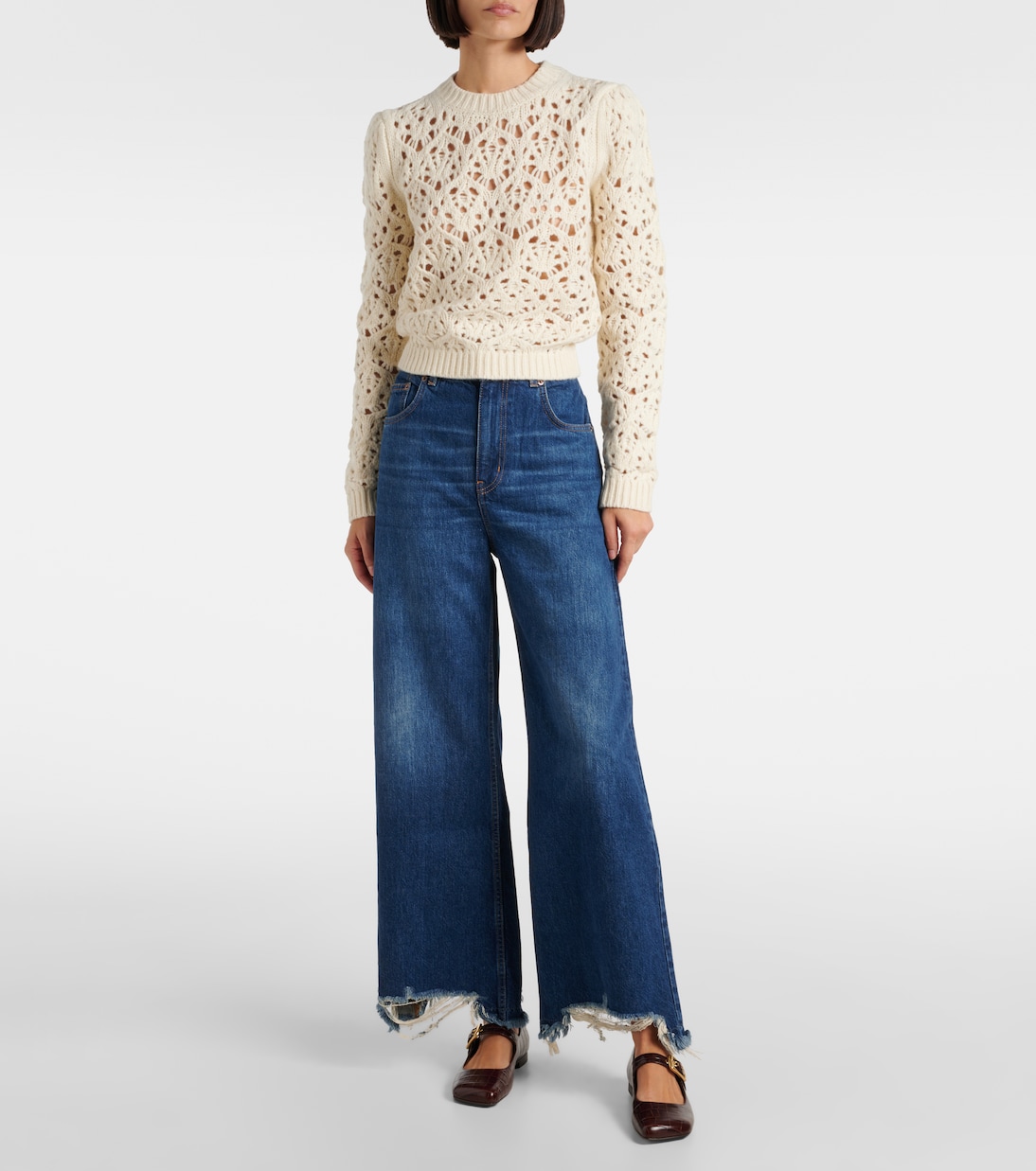 Mary-Jane-Ballerinas Polly aus Leder | Chloé