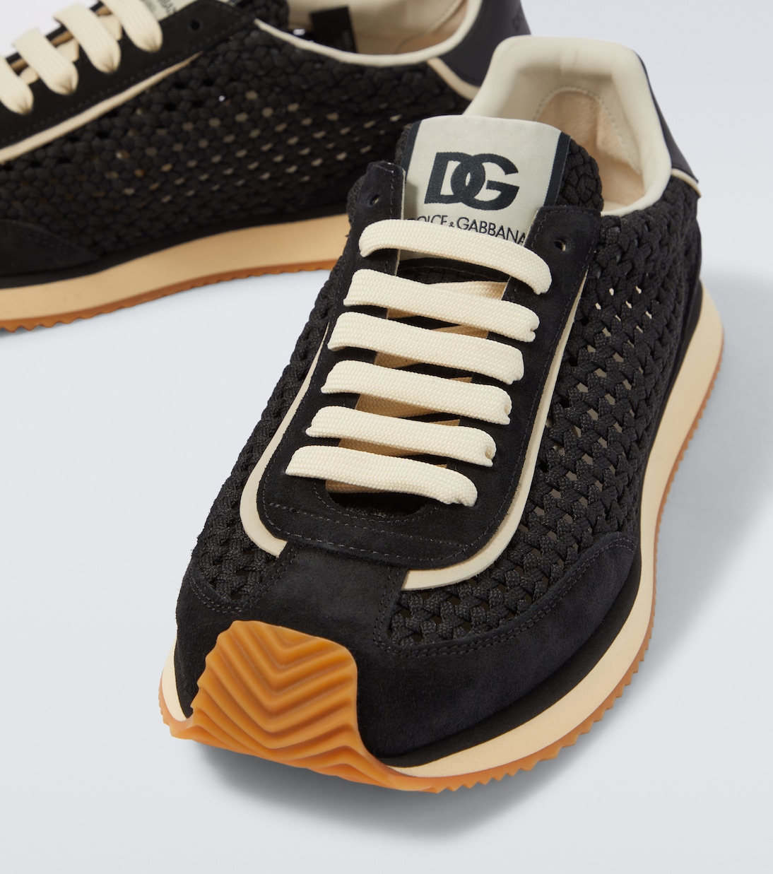 DG Cushion suede-trimmed sneakers | Dolce&Gabbana