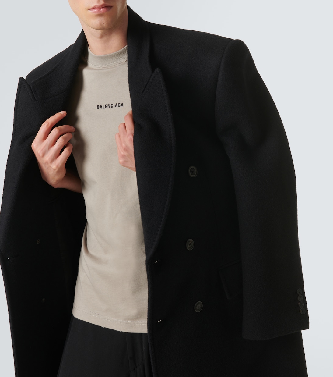 Camiseta en jersey de algodón con logo | Balenciaga