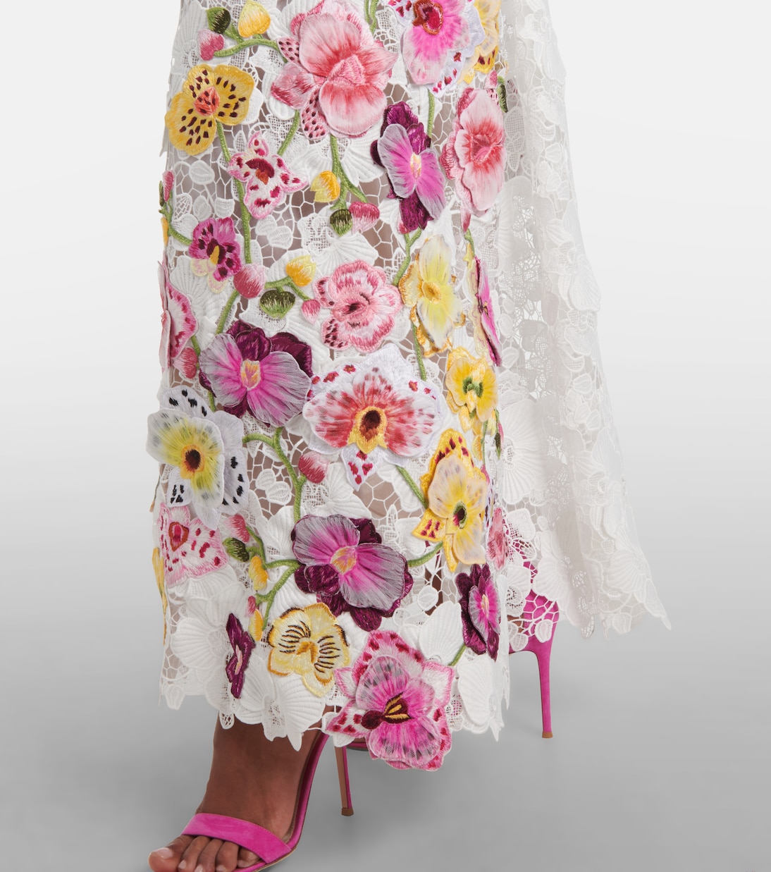 Robe aus Guipure-Spitze | Oscar de la Renta