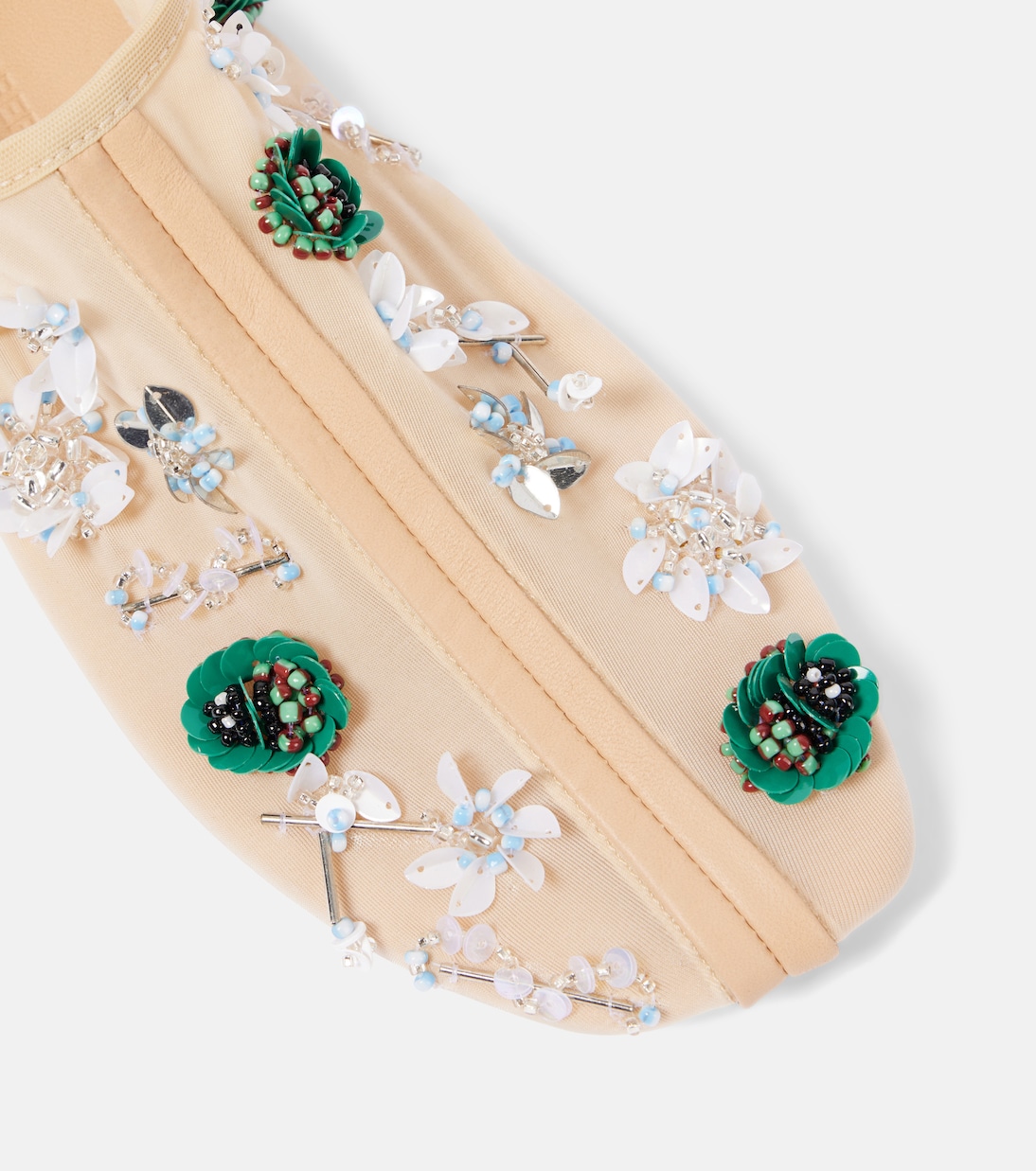 Embla embellished mesh ballet flats | Christopher Esber