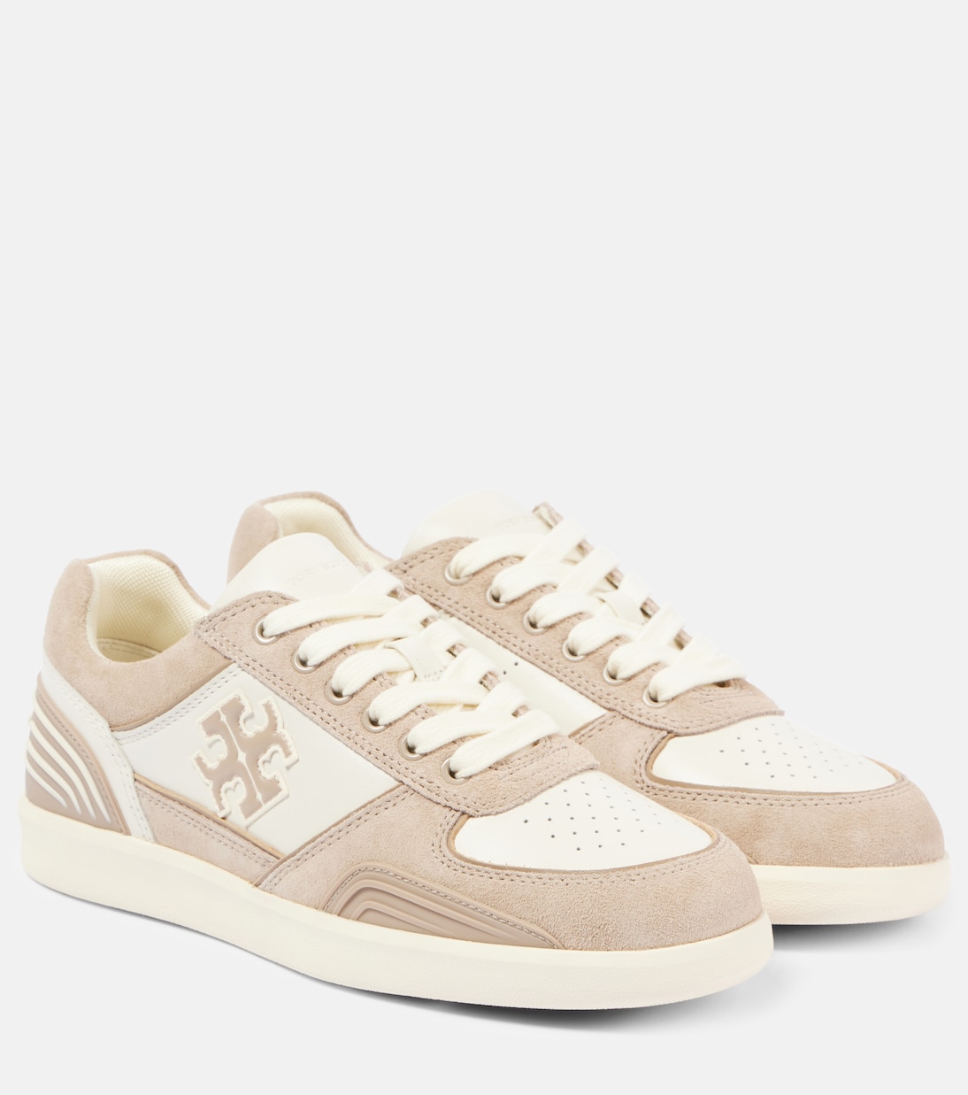 Sneakers Clover Court in suede e pelle | Tory Burch