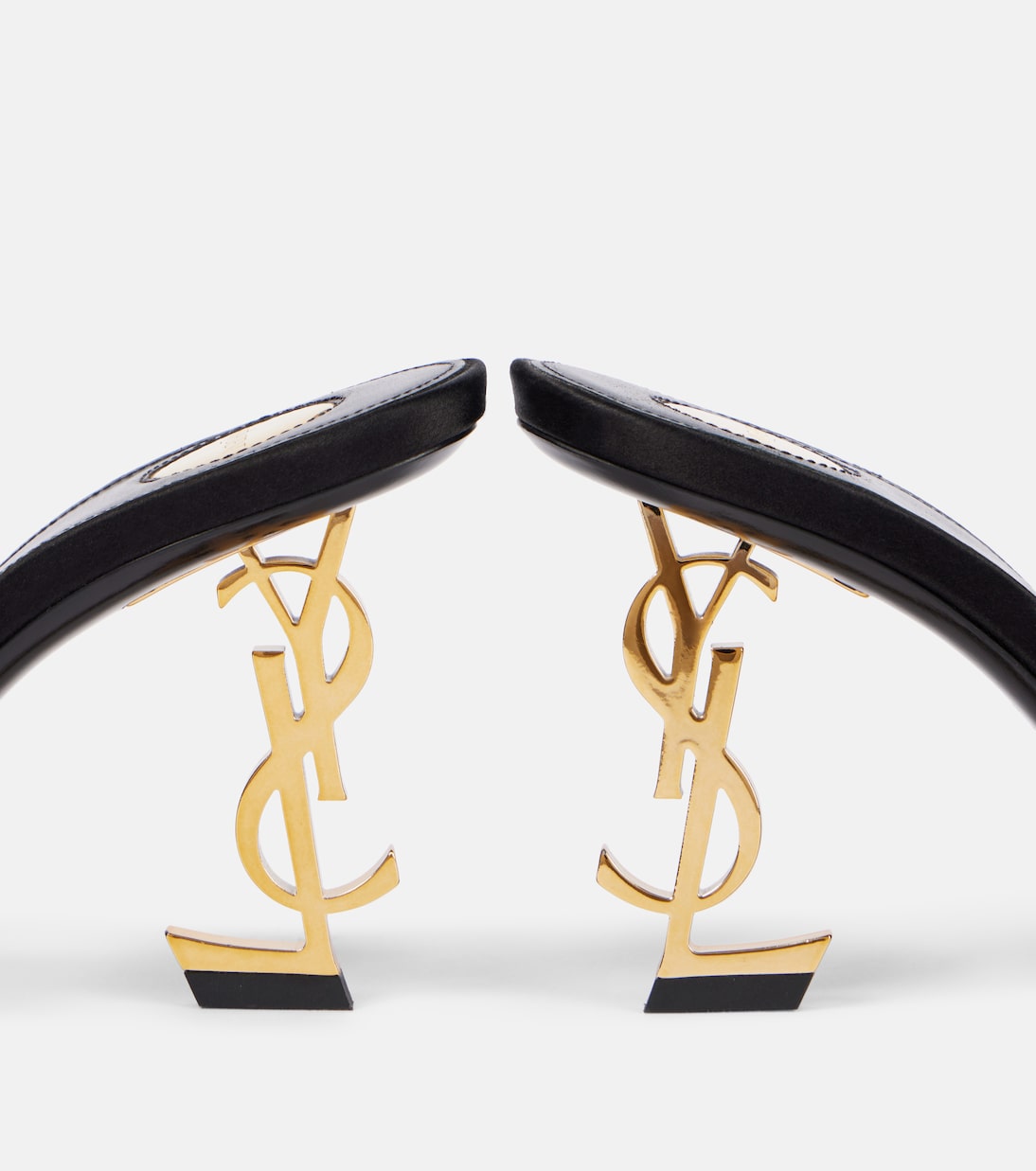 Mules Opyum 85 in raso | Saint Laurent