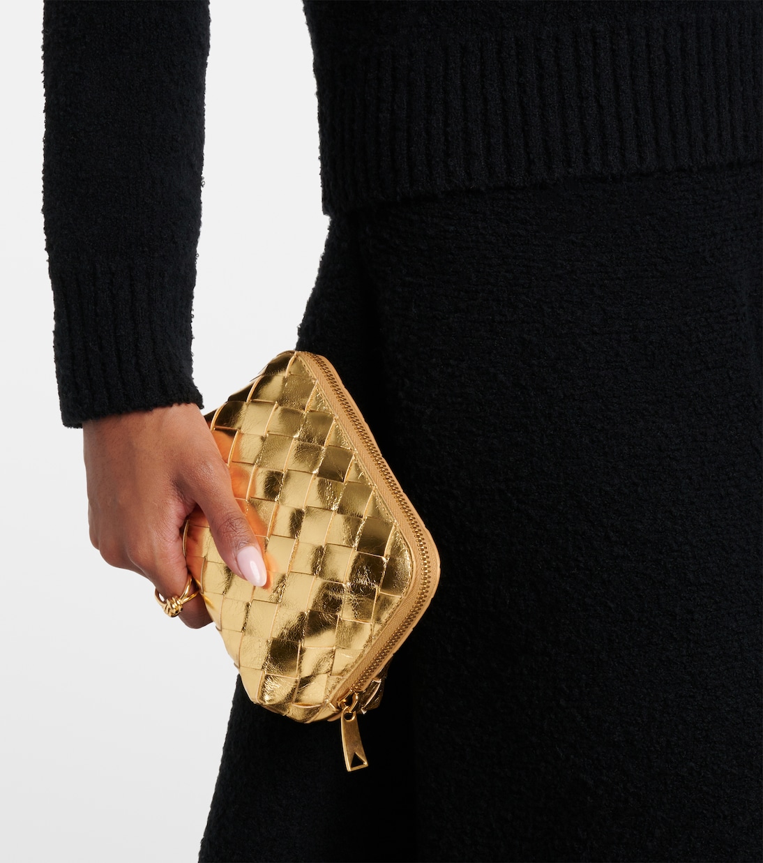 Borsetta Piccola in Pelle Intrecciata Bottega Veneta per Giovani Stilisti