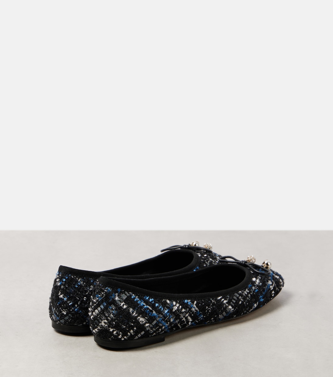 Elme tweed ballet flats | Jimmy Choo