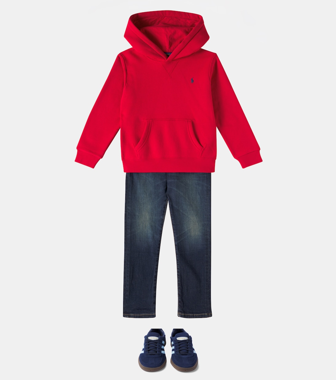 Felpa in jersey di cotone con cappuccio | Polo Ralph Lauren Kids
