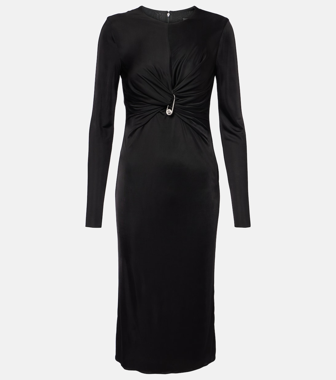 Abito midi Safety Pin in jersey | Versace