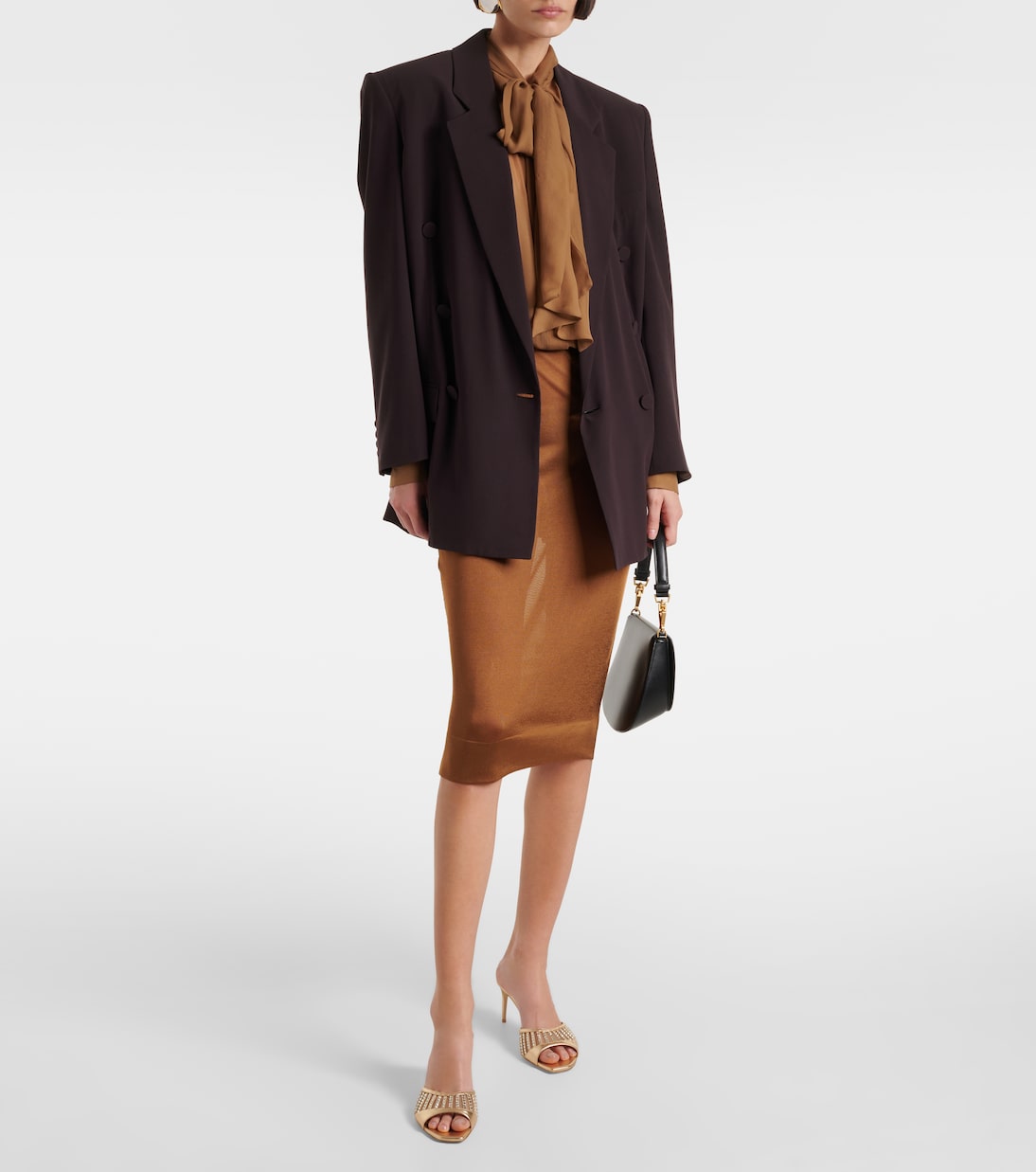 Bellatrix 70 metallic leather mules | Malone Souliers