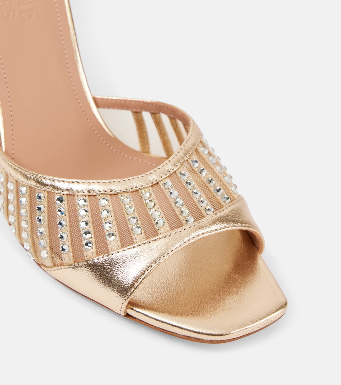 Bellatrix 70 metallic leather mules | Malone Souliers