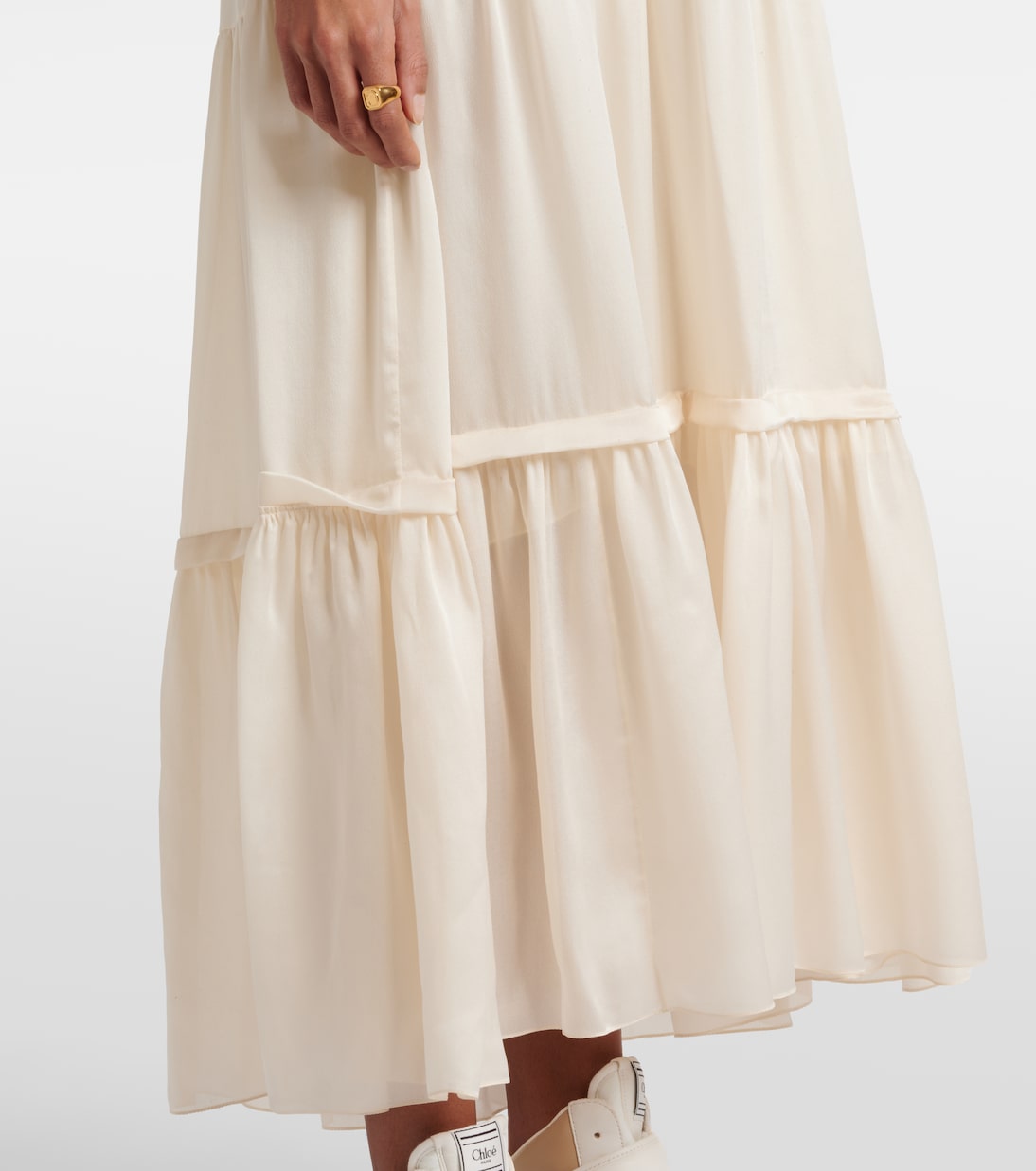Robe midi en soie | Chloé