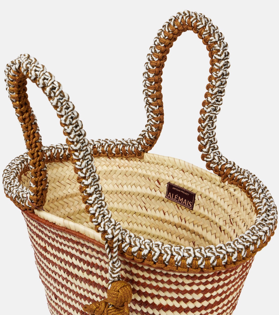 Sac panier Dee Dee Large en raphia | Alémais