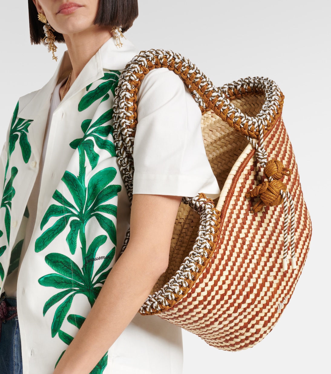 Sac panier Dee Dee Large en raphia | Alémais