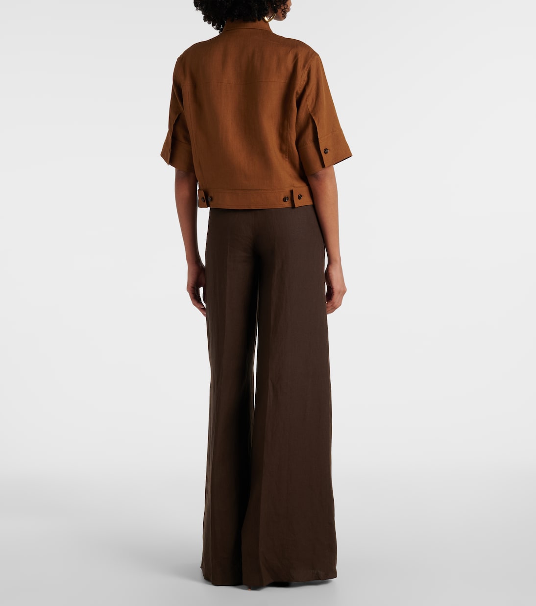 Camicia cropped in lino | Max Mara