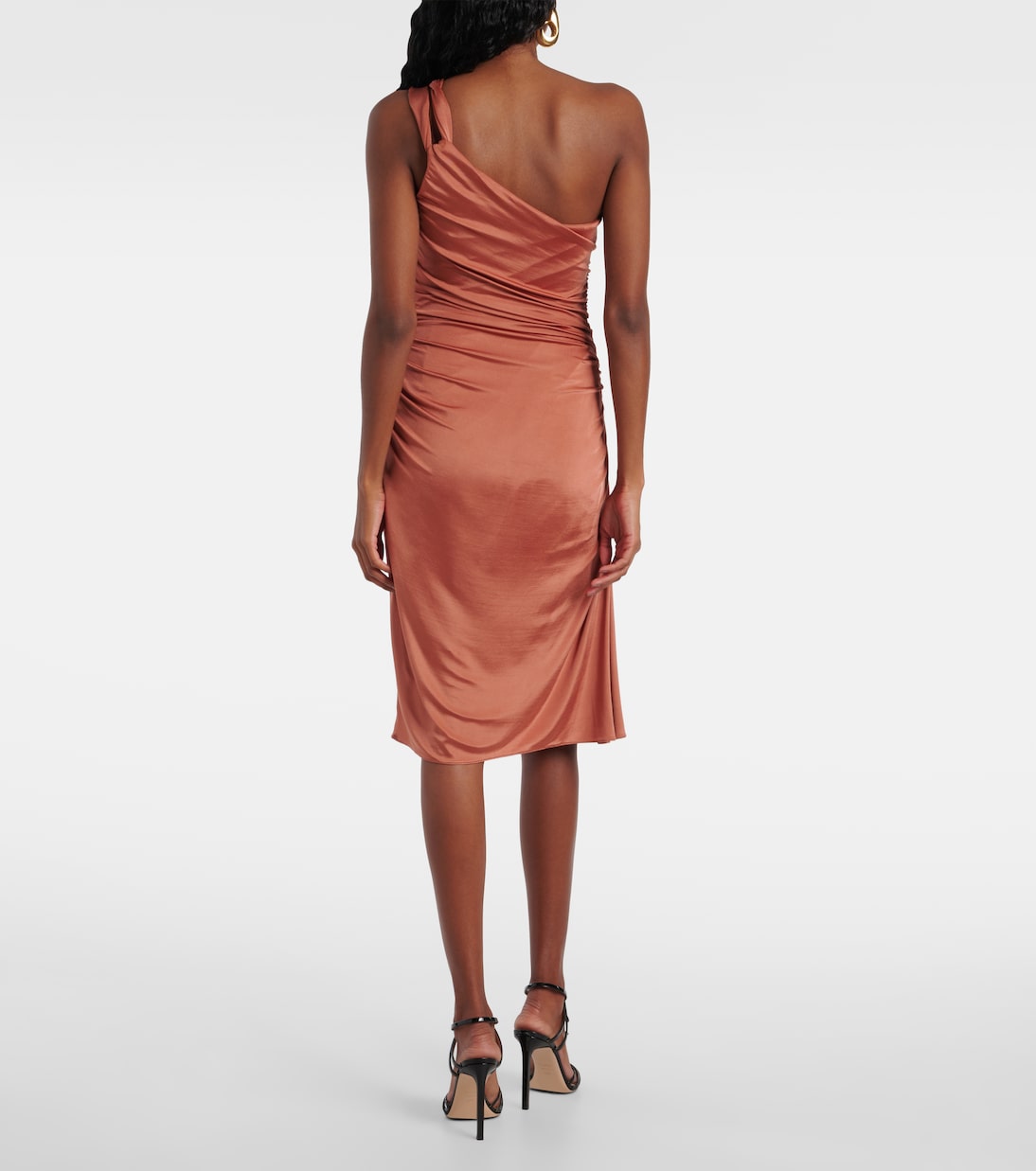 Abito midi in jersey con ruches | Tom Ford