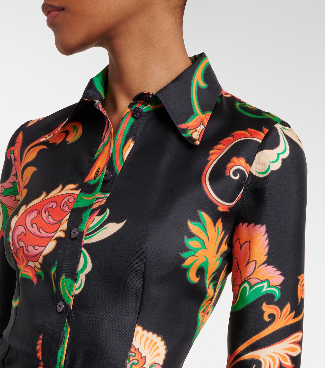 Hemdblusenkleid aus Seide | Etro