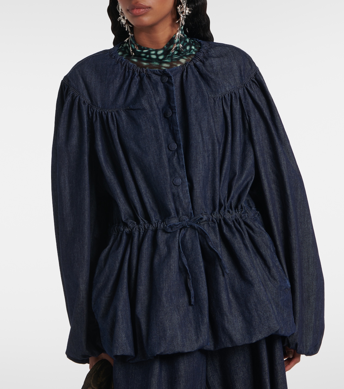 Bluse aus Denim | Dries Van Noten