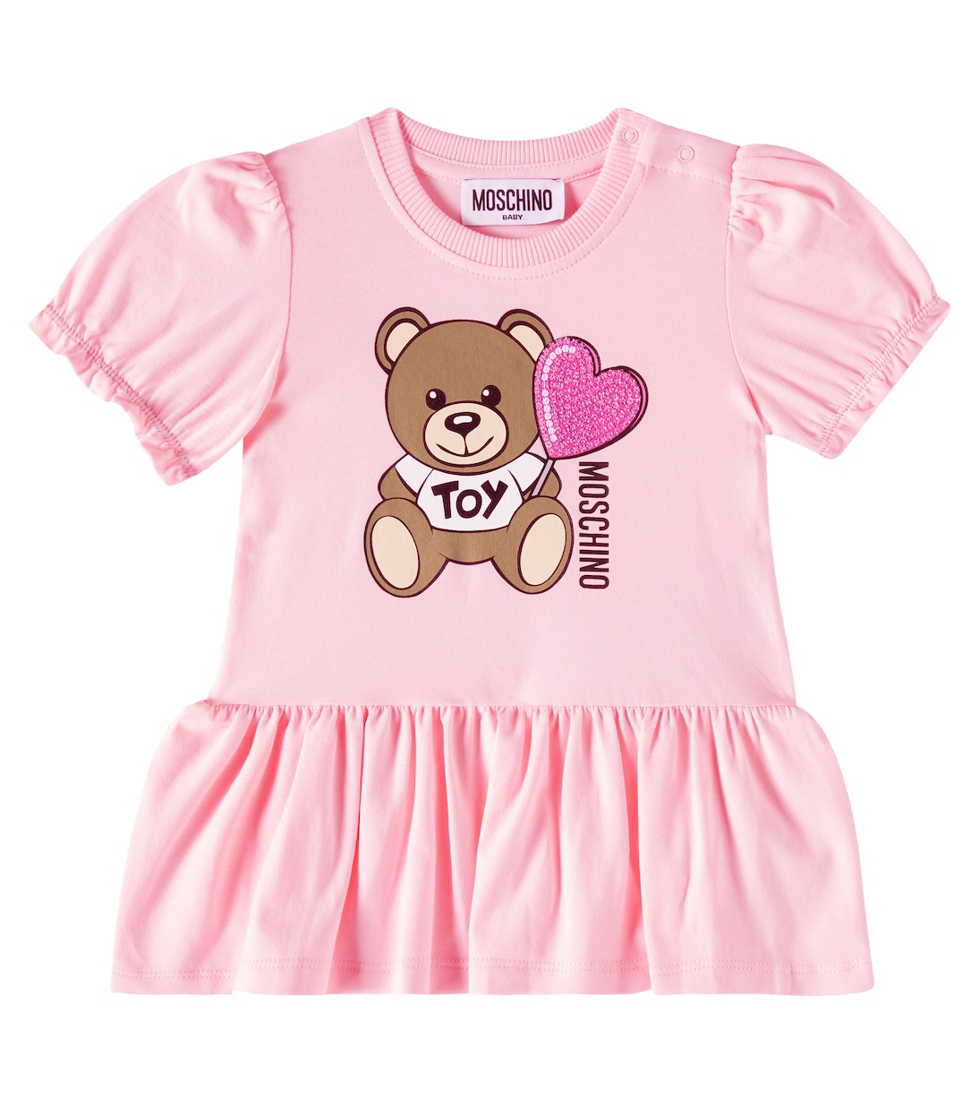 Bebé - vestido en mezcla de algodón | Moschino Kids