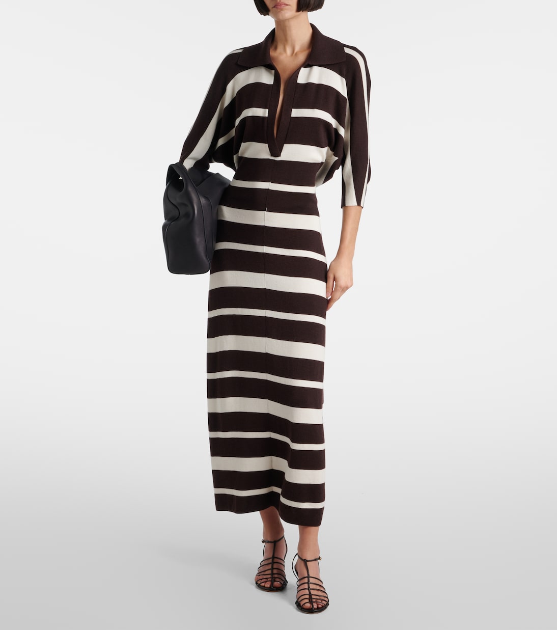 Solana striped wool and silk maxi dress | Proenza Schouler