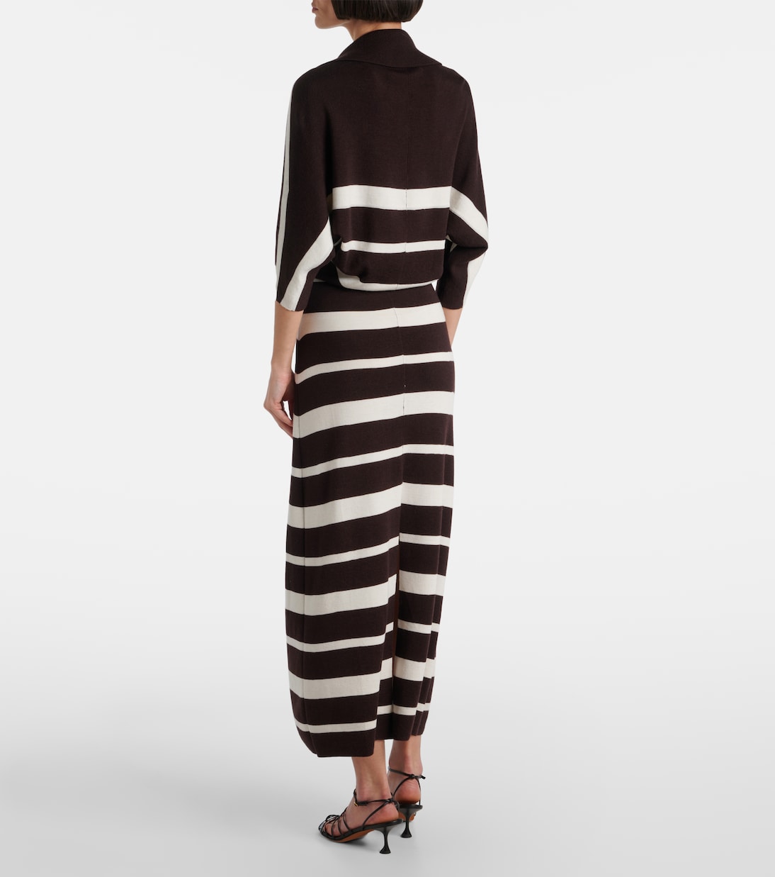 Solana striped wool and silk maxi dress | Proenza Schouler