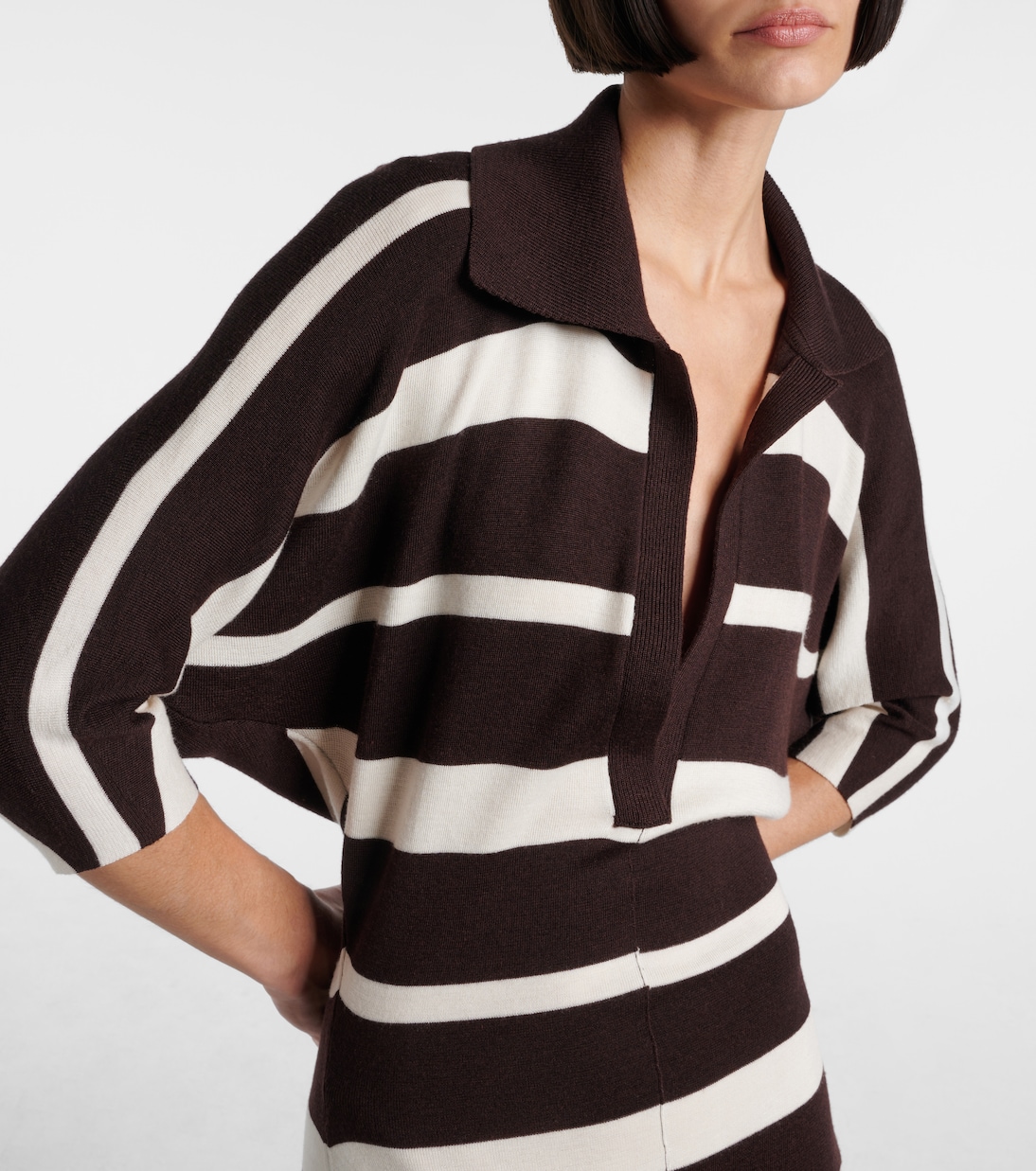Solana striped wool and silk maxi dress | Proenza Schouler