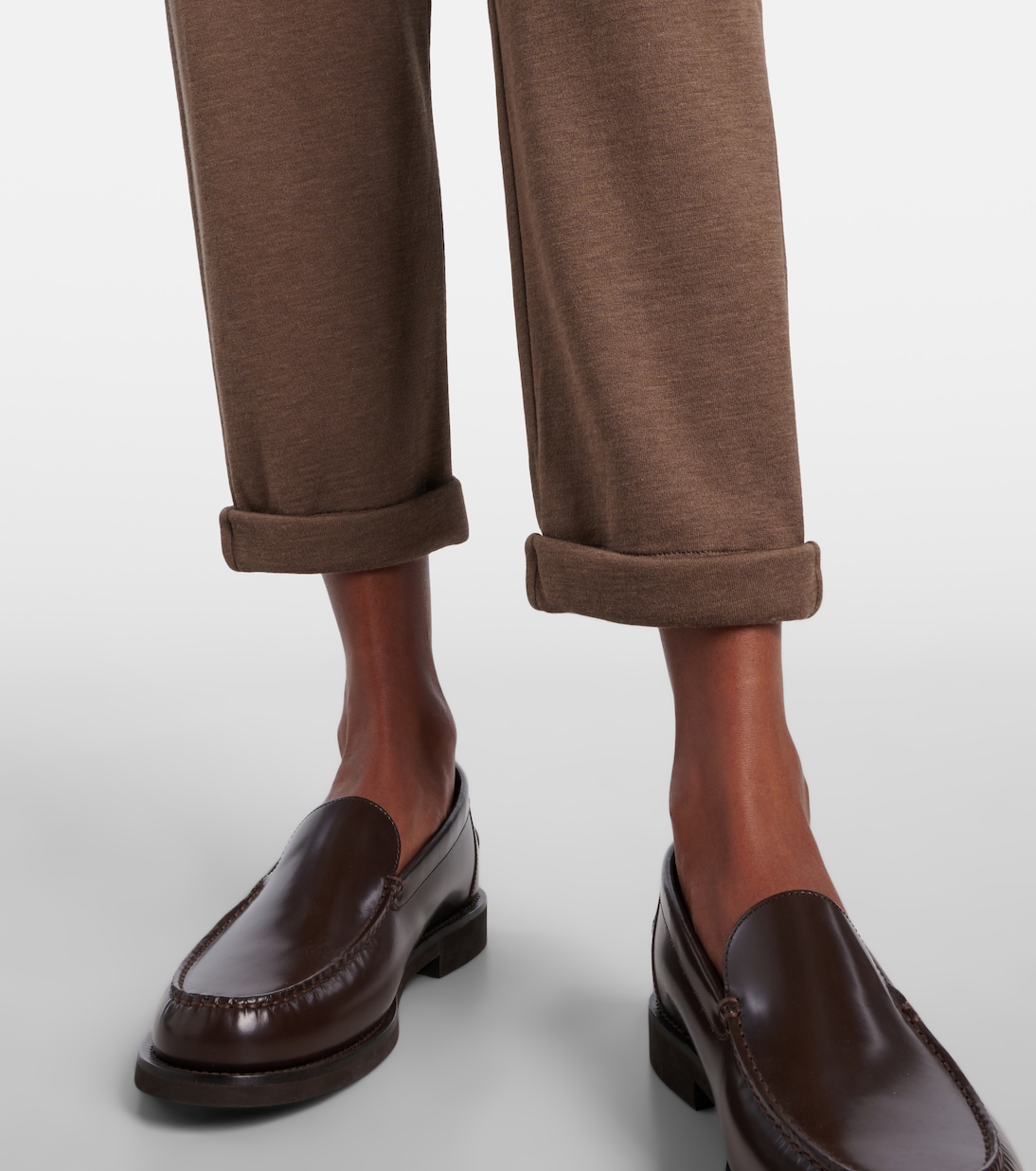 Embellished cotton-blend sweatpants | Brunello Cucinelli