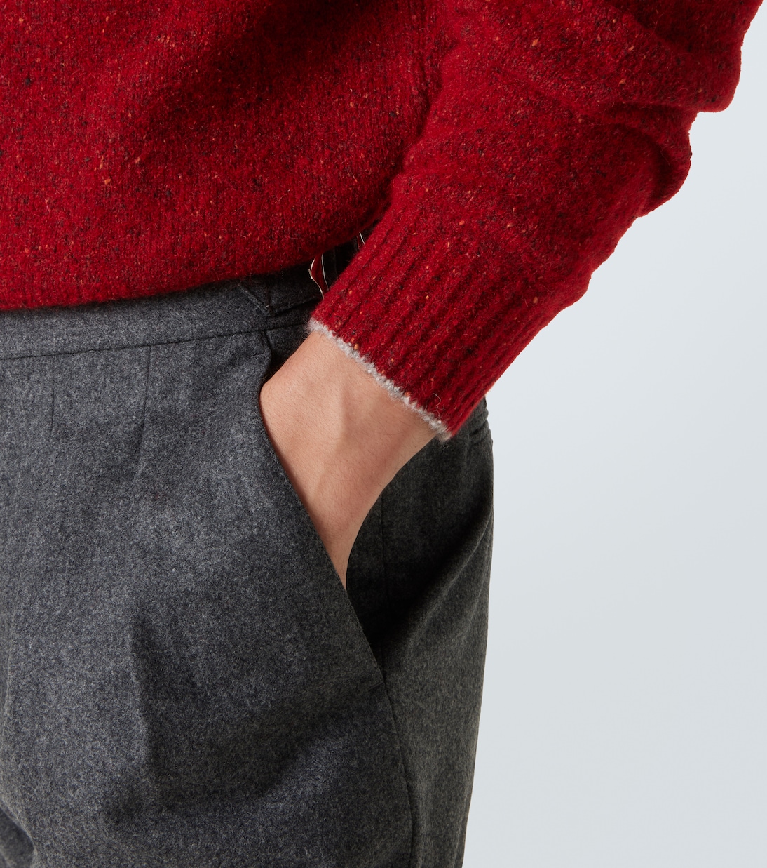 Wool, silk and cotton-blend sweater | Brunello Cucinelli