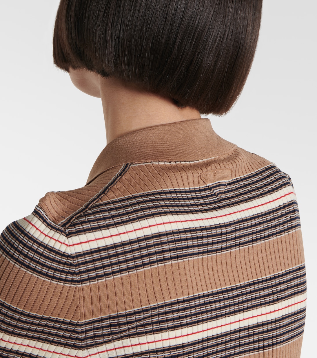 Pullover stile polo in misto cotone | Prada