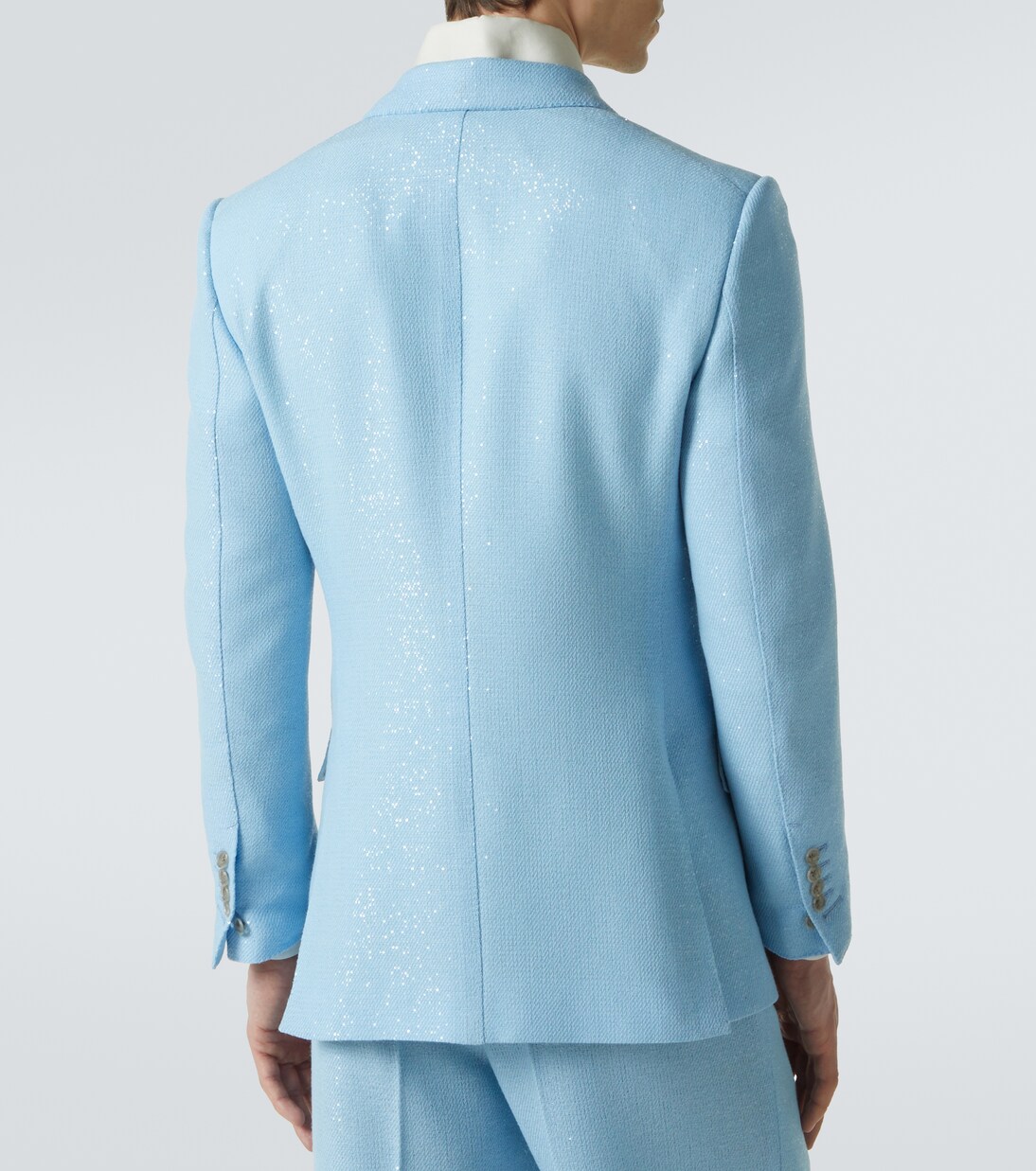 Sequined double-breasted cotton blazer | Tom Ford