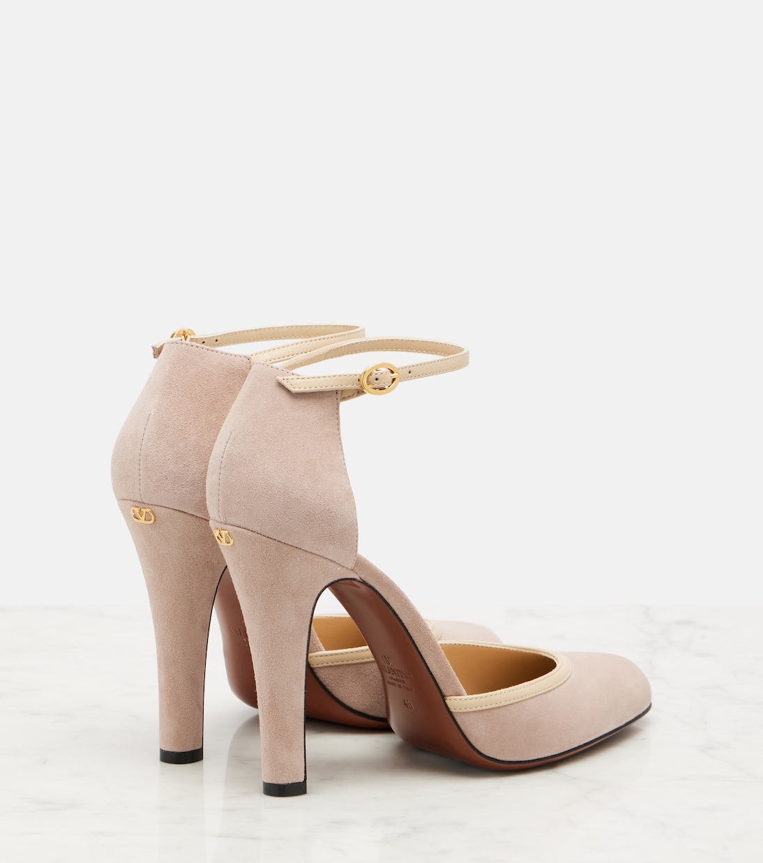 Escarpins Hi Dolly 105 en daim | Valentino Garavani