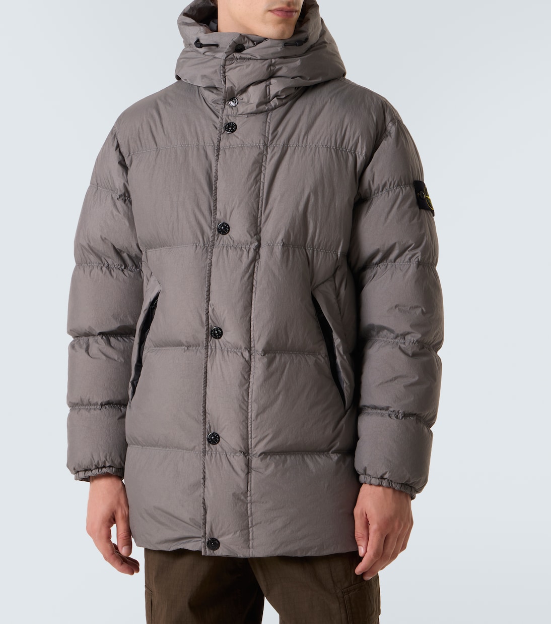 Hooded down coat | Stone Island