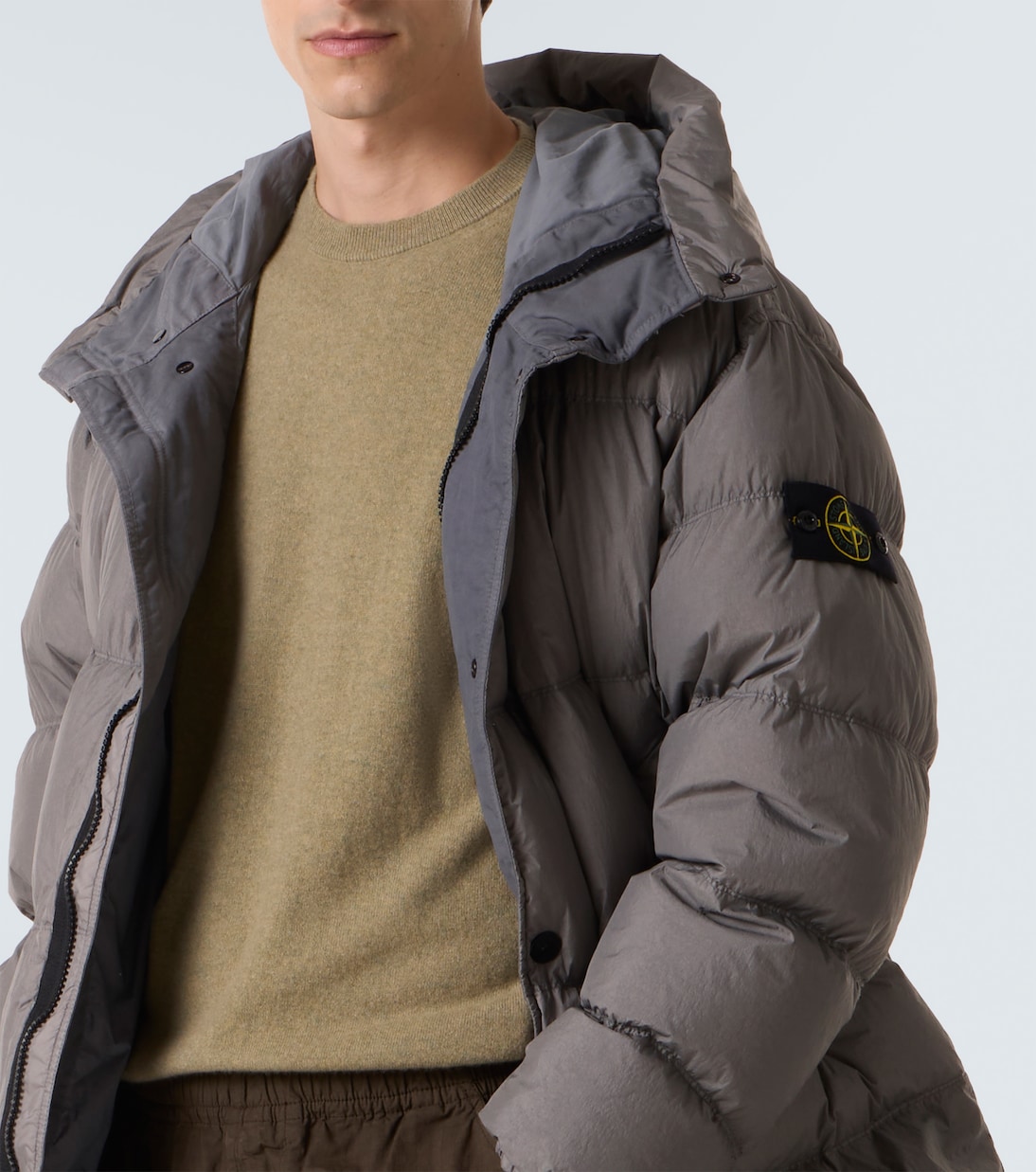 Hooded down coat | Stone Island