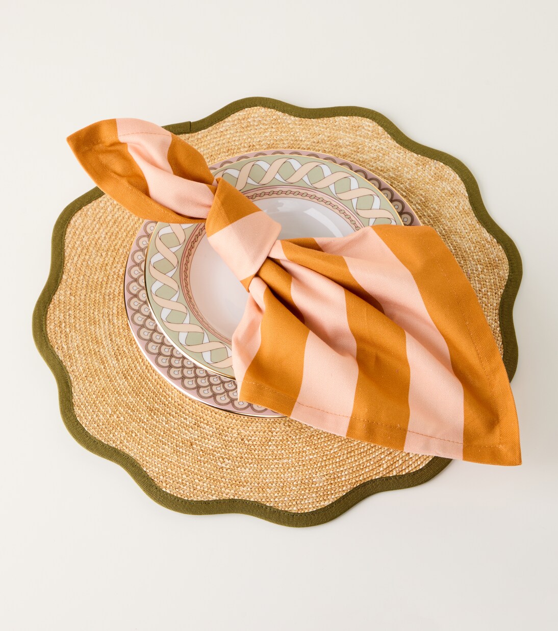 Set of 2 straw placemats | La DoubleJ
