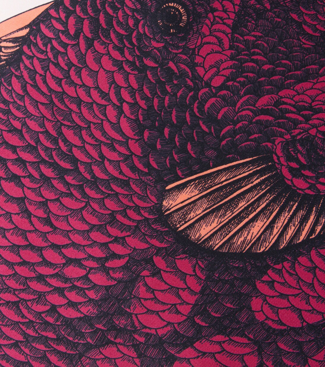 Coussin Pesce Balestra imprimé en soie | Fornasetti