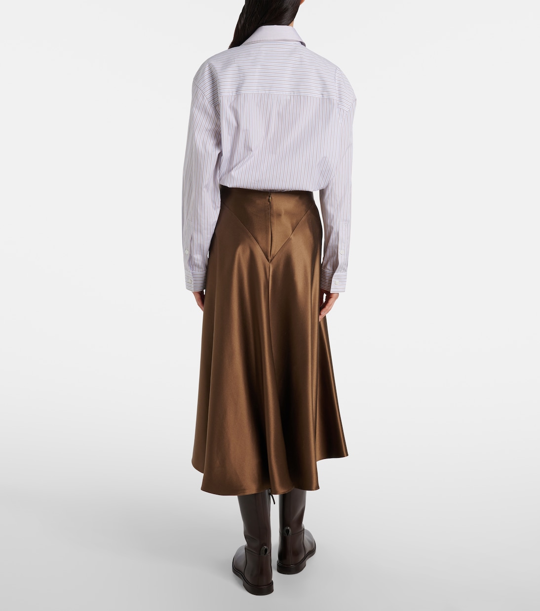 Ames silk satin midi skirt | Altuzarra