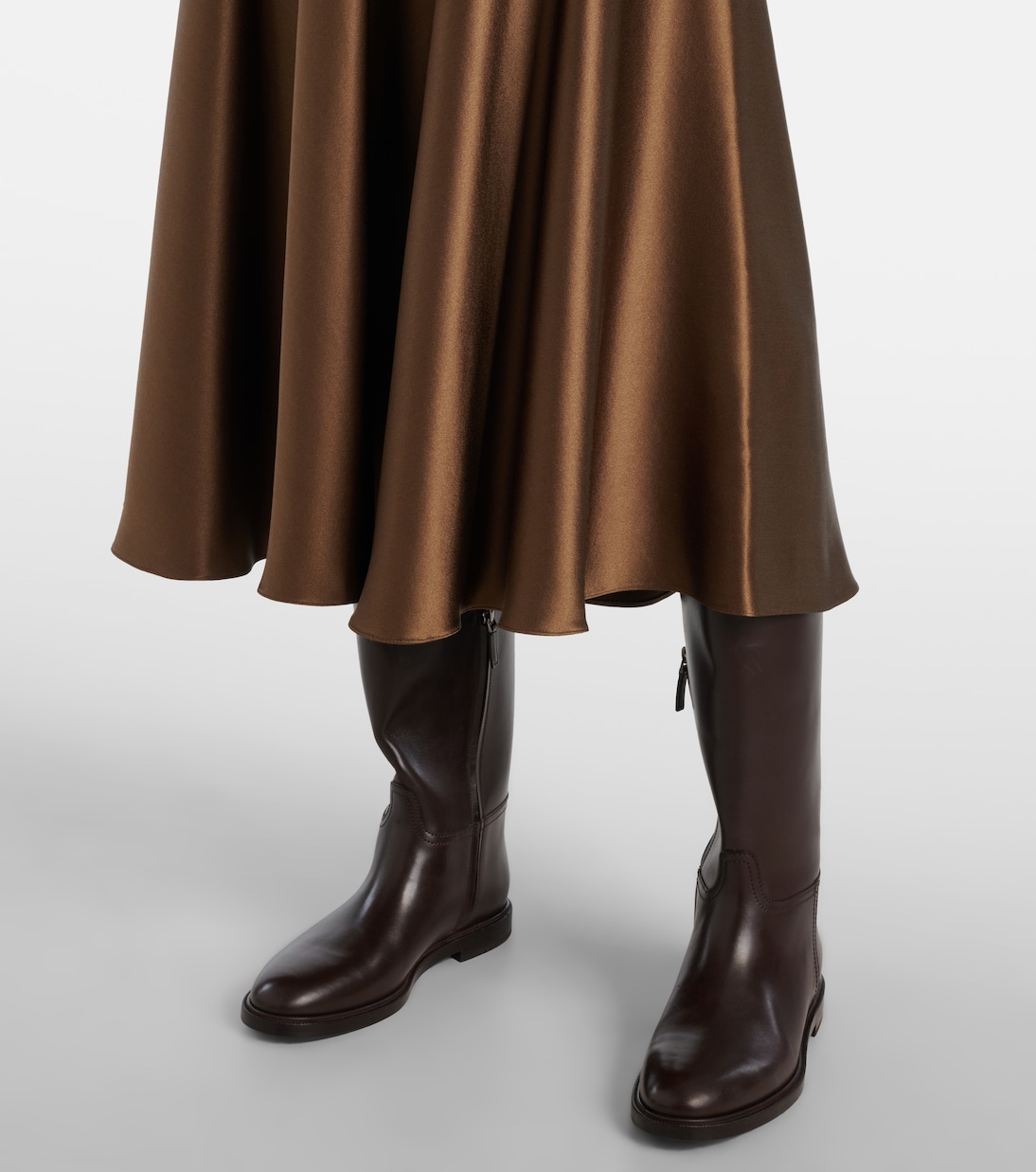 Ames silk satin midi skirt | Altuzarra