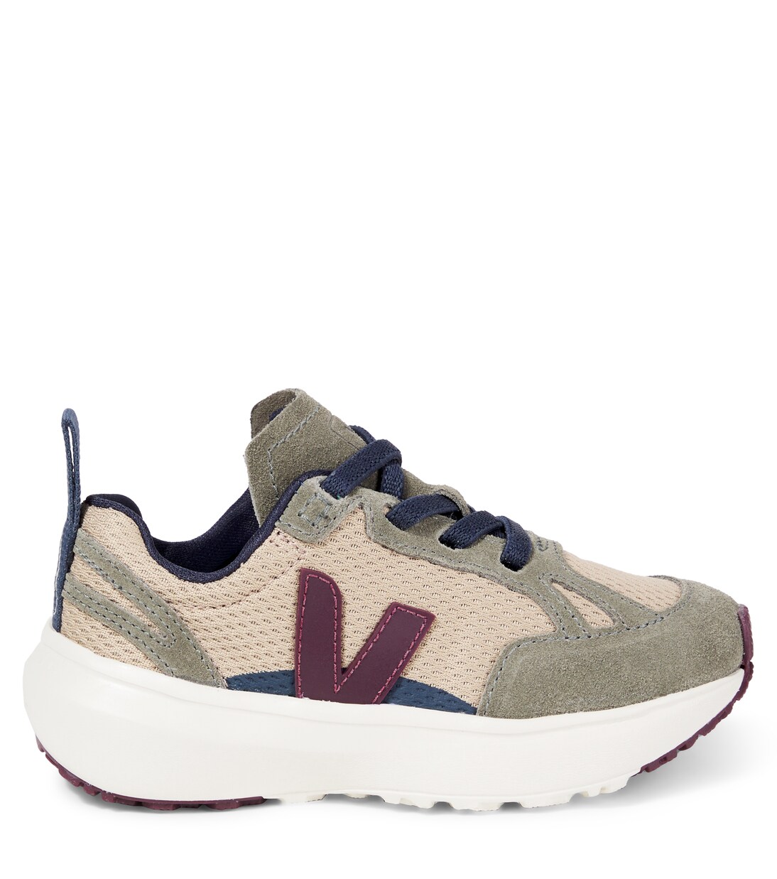 x Bonpoint Canary suede-trimmed sneakers | Veja Kids