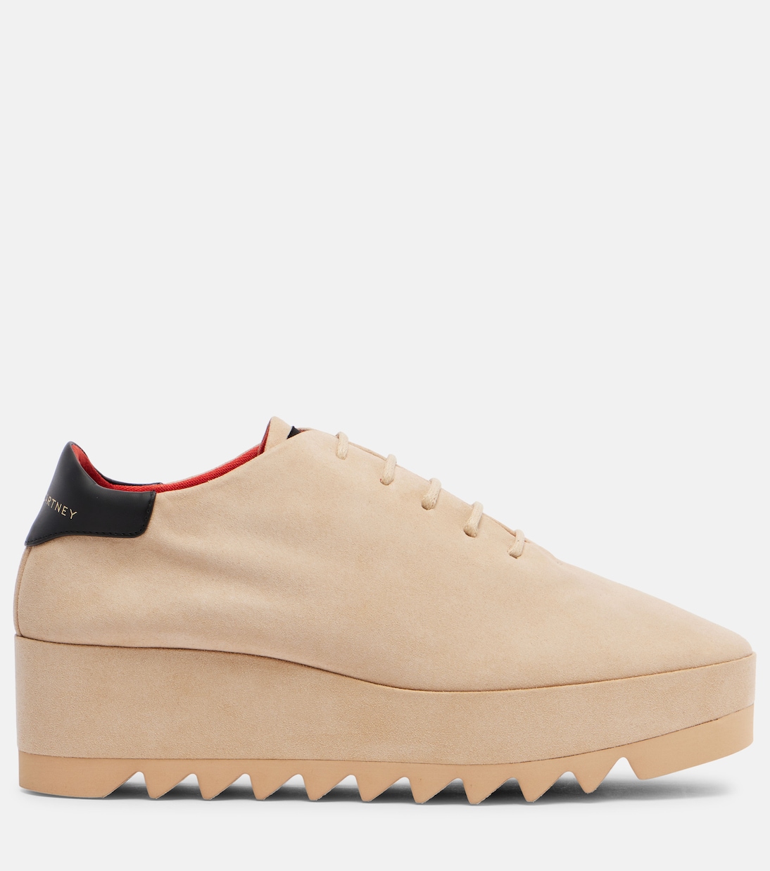 Sneak-Elyse faux suede wedge sneakers | Stella McCartney