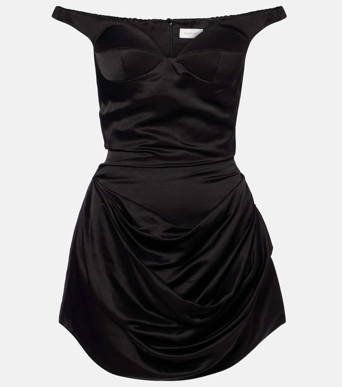 Ruched off-shoulder bustier dress | Magda Butrym