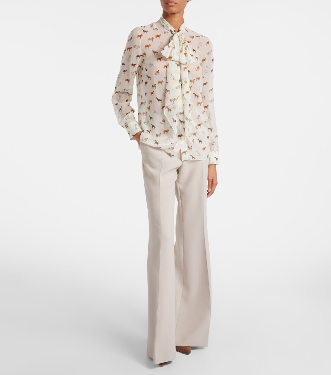 Shildon tie-neck silk blouse | Gabriela Hearst