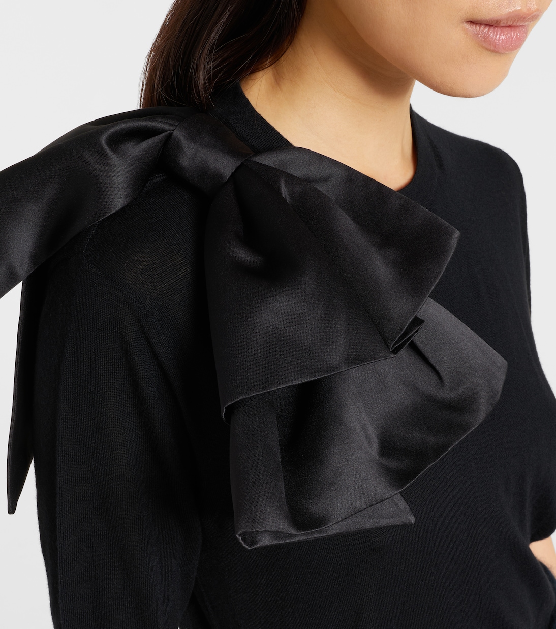 Chic Merino virgin wool ruffled sweater | Dorothee Schumacher
