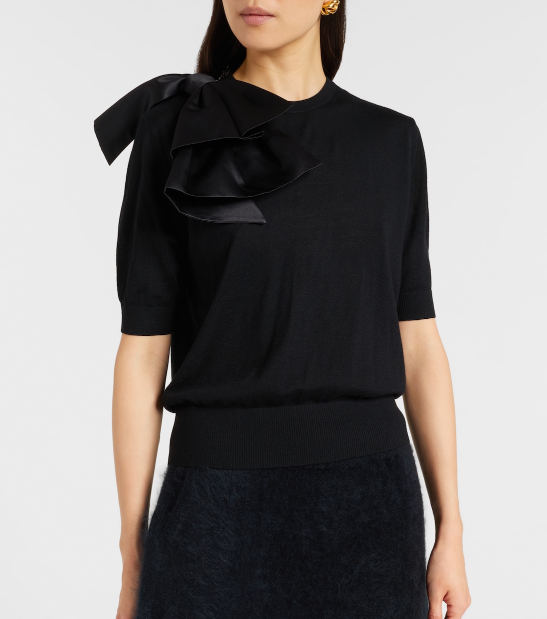 Chic Merino virgin wool ruffled sweater | Dorothee Schumacher