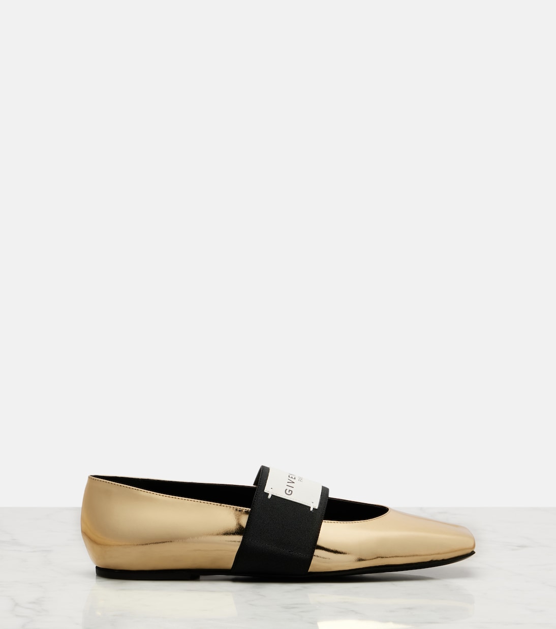 Sliced Square leather ballet flats | Givenchy