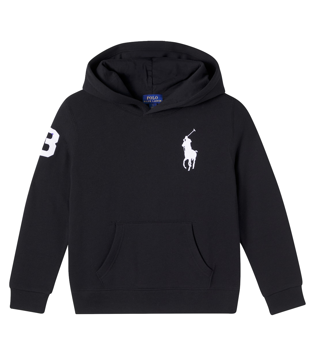 Sweat-shirt en coton mélangé à capuche et logo | Polo Ralph Lauren Kids