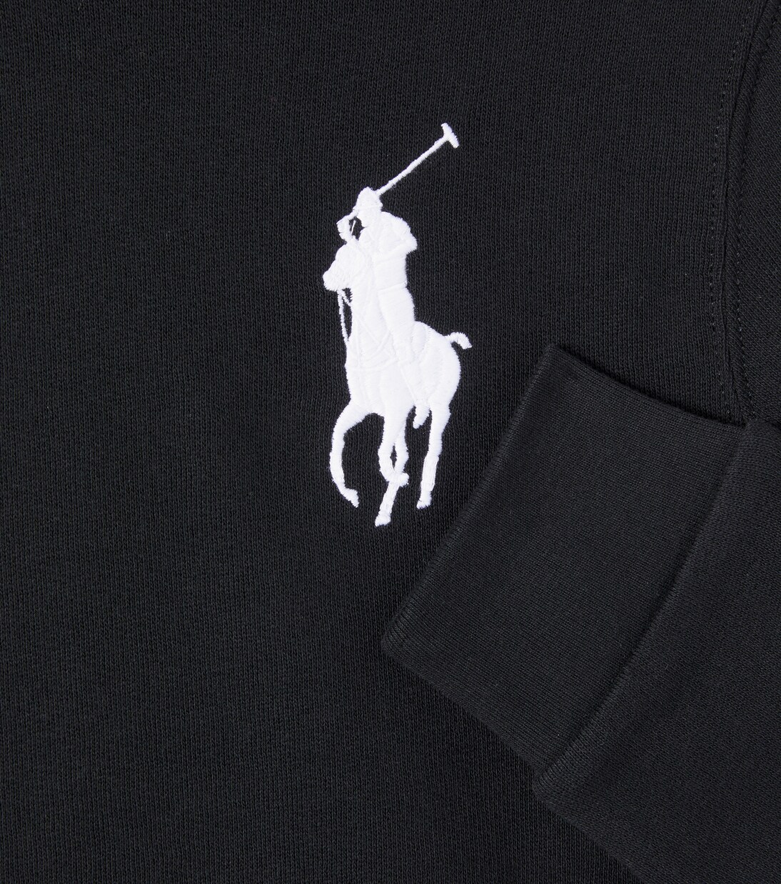 Sweat-shirt en coton mélangé à capuche et logo | Polo Ralph Lauren Kids