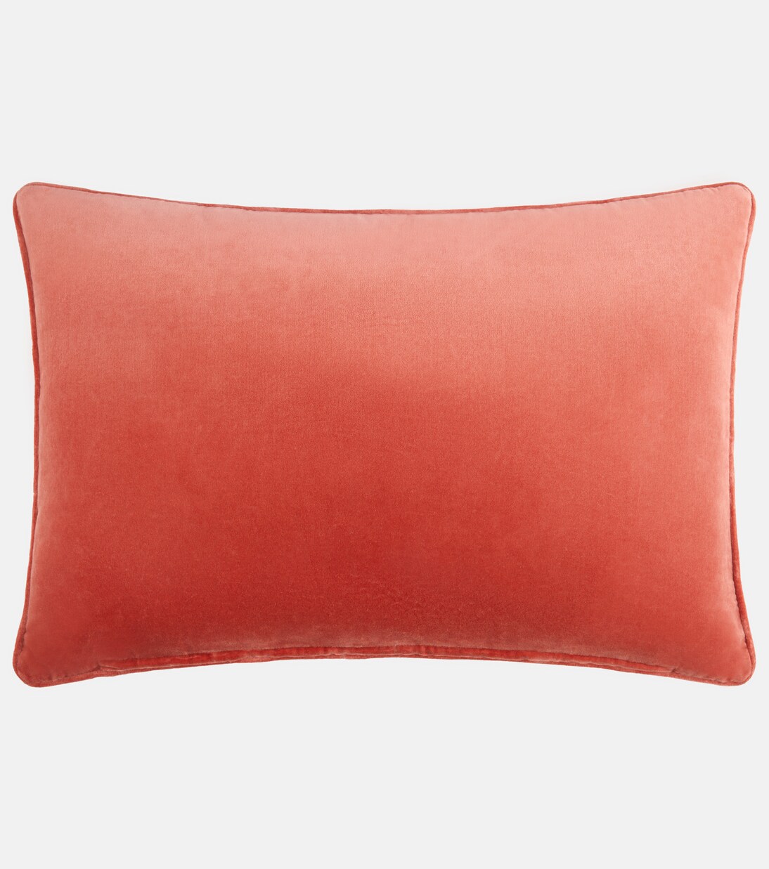 Embroidered cotton velvet cushion | Les-Ottomans