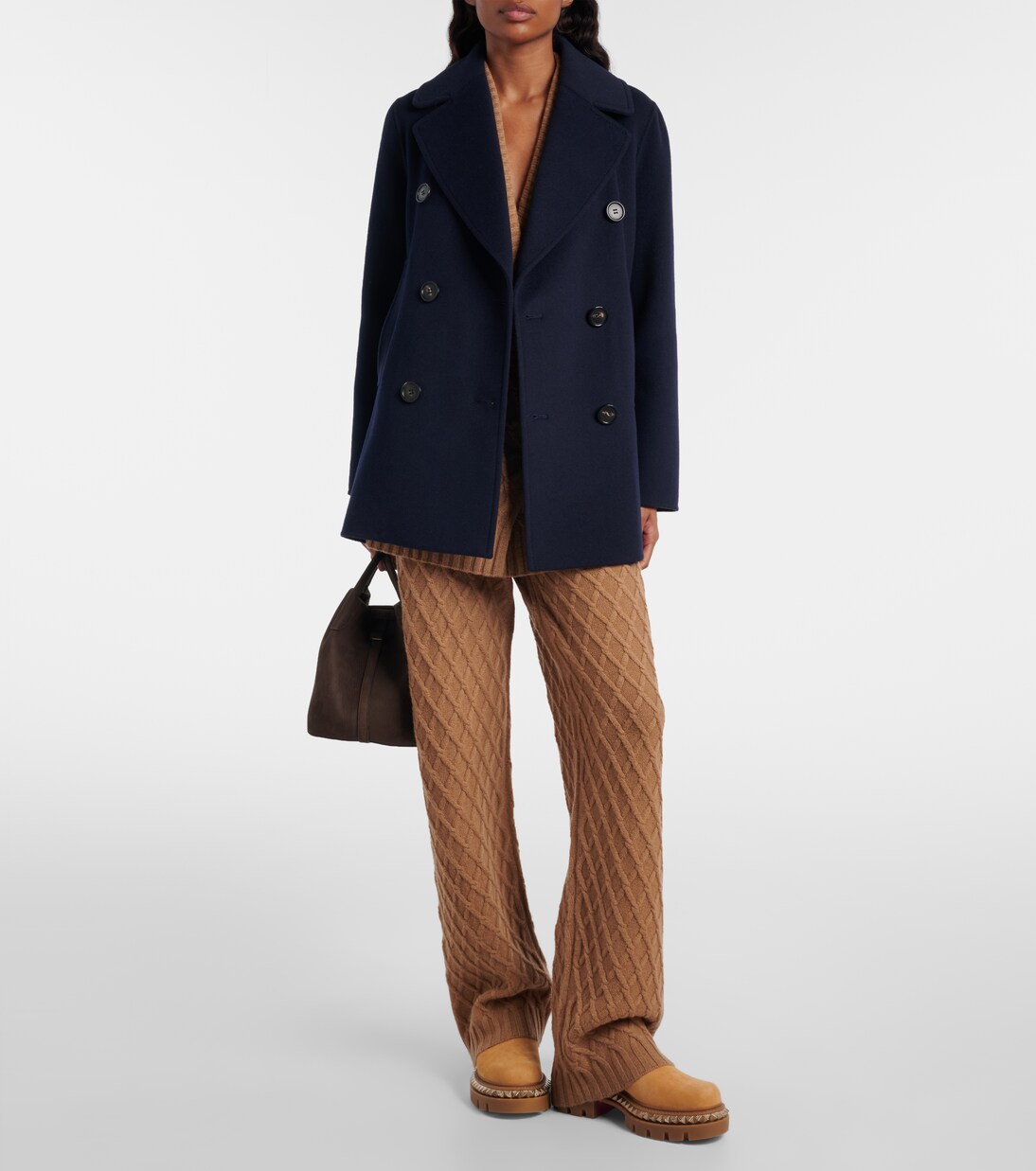 Chelsea Boots St Emilia aus Veloursleder mit Shearling | Christian Louboutin