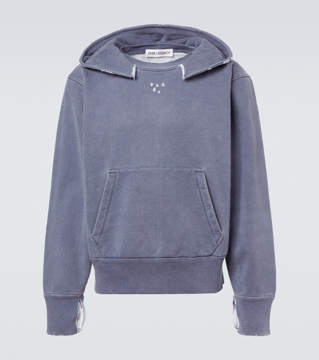 Relic distressed cotton jersey hoodie | Our Legacy